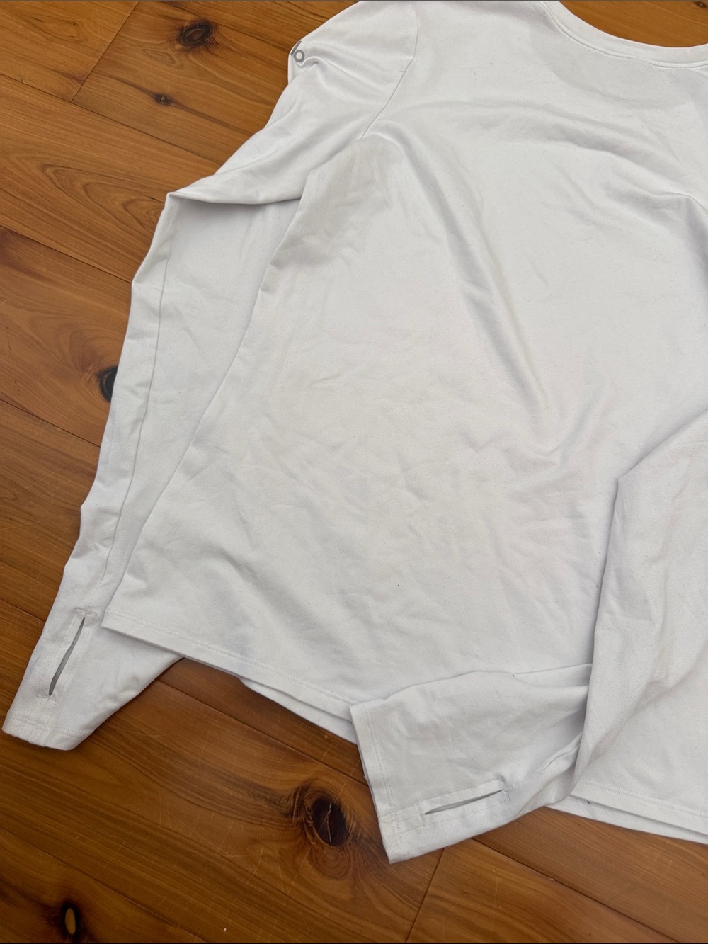 Alosoft finesse medium Everyday White Long Sleeve Top - Picture 6 of 7